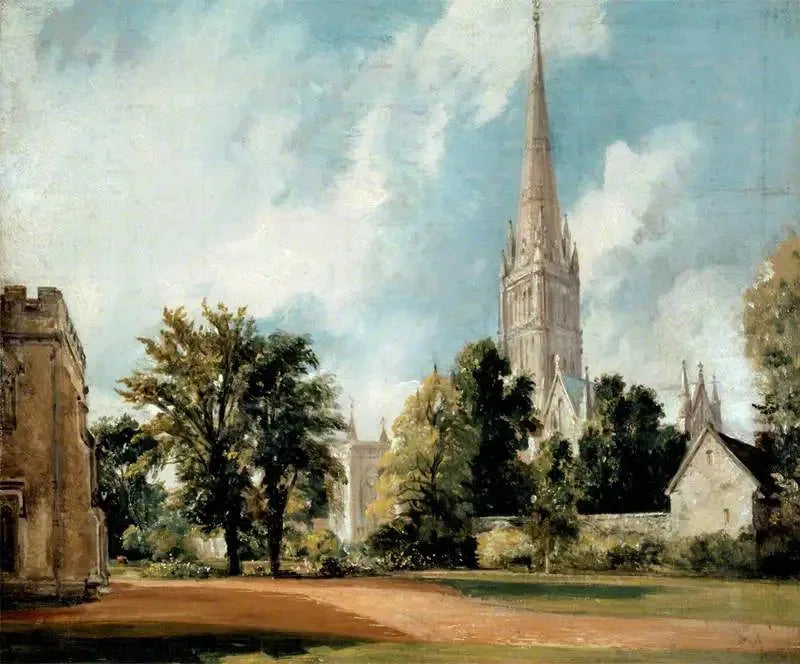 Cathédrale de Salisbury depuis la clôture - John Constable image 1 tableau peint à l’huile sur toile