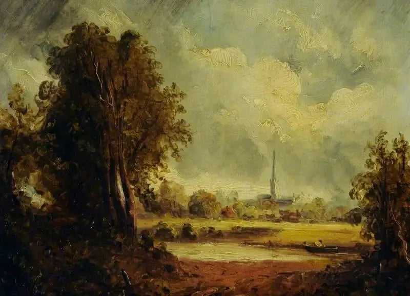 Cathédrale de Salisbury, Wiltshire - John Constable image 1 copie de tableau peinte à la main