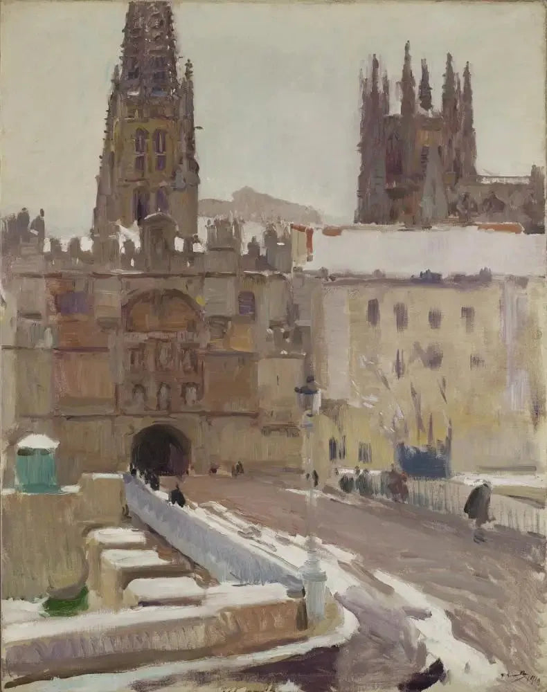 Cathédrale et porte de Santa María, Burgos - Joaquín Sorolla