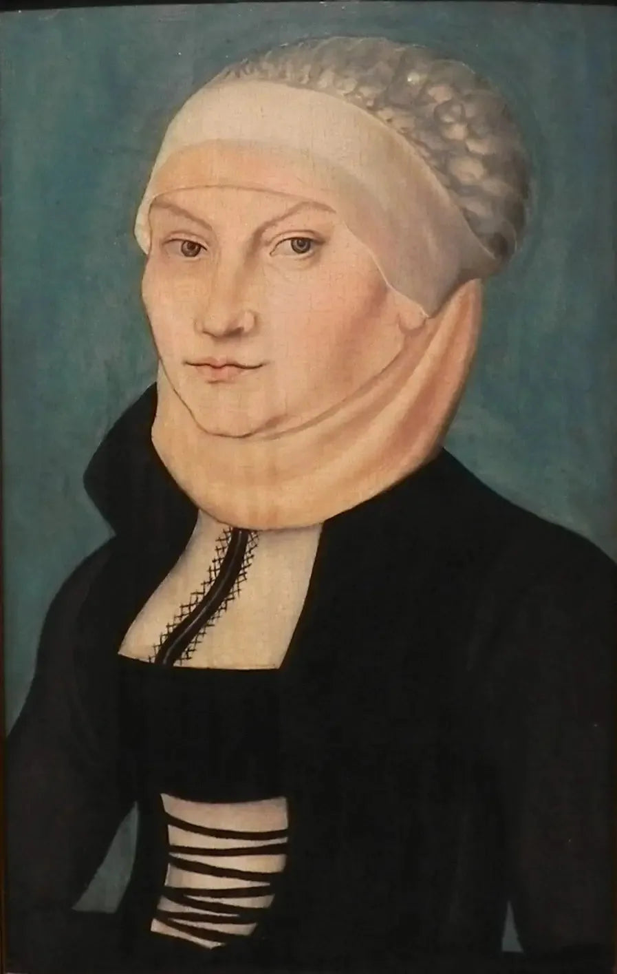 Catherine de Bora, en buste, regardant vers la gauche - Lucas Cranach the Elder image 1 tableau peint à l’huile sur toile