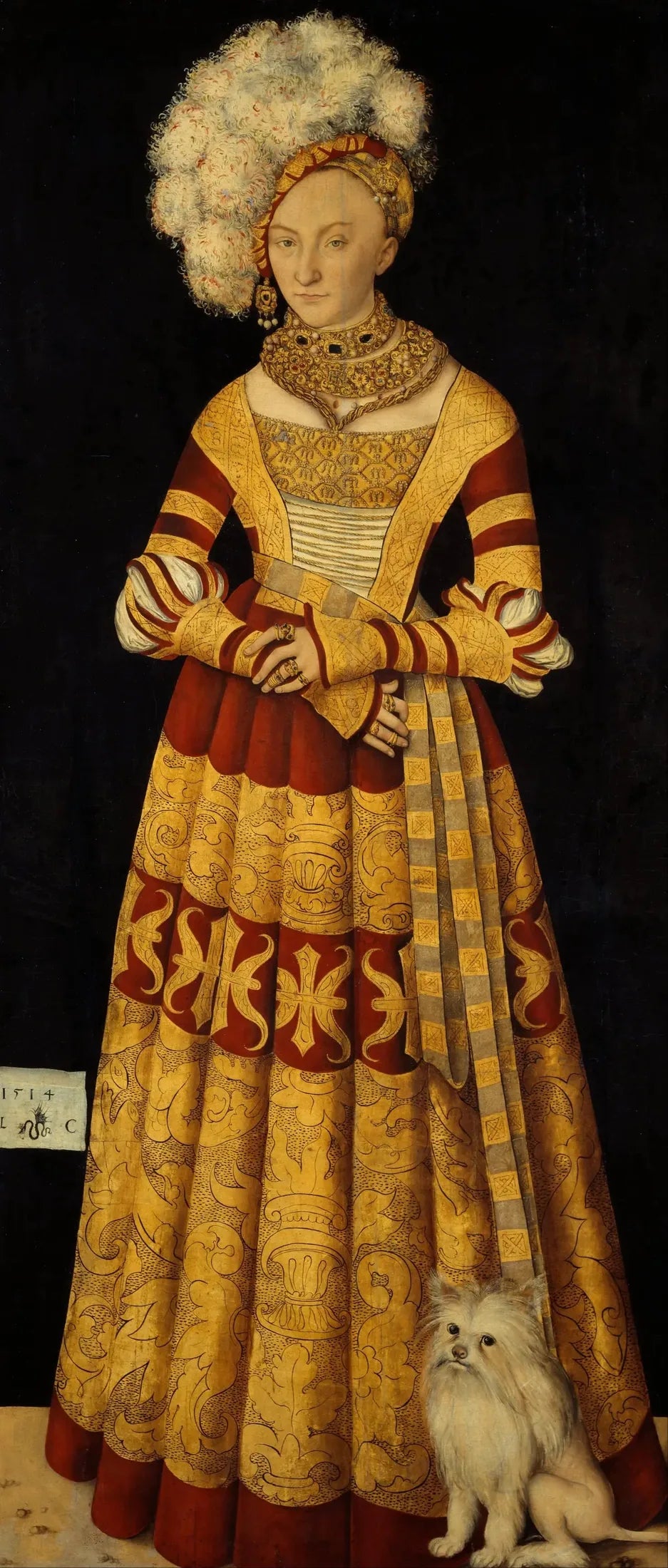 Catherine de Mecklembourg (1487-1561) - Lucas Cranach the Elder image 1 reproduction d’œuvre d’art à l’huile