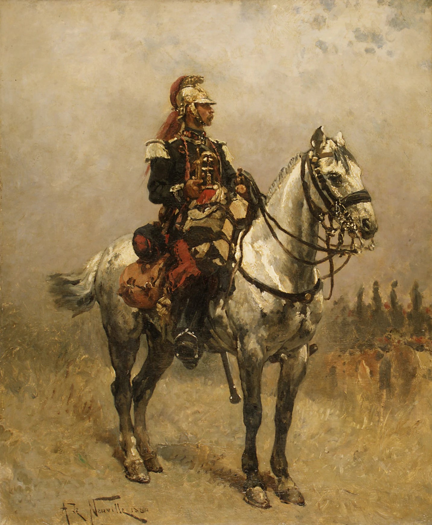 Un cavalier - Alphonse-Marie-Adolphe de Neuville