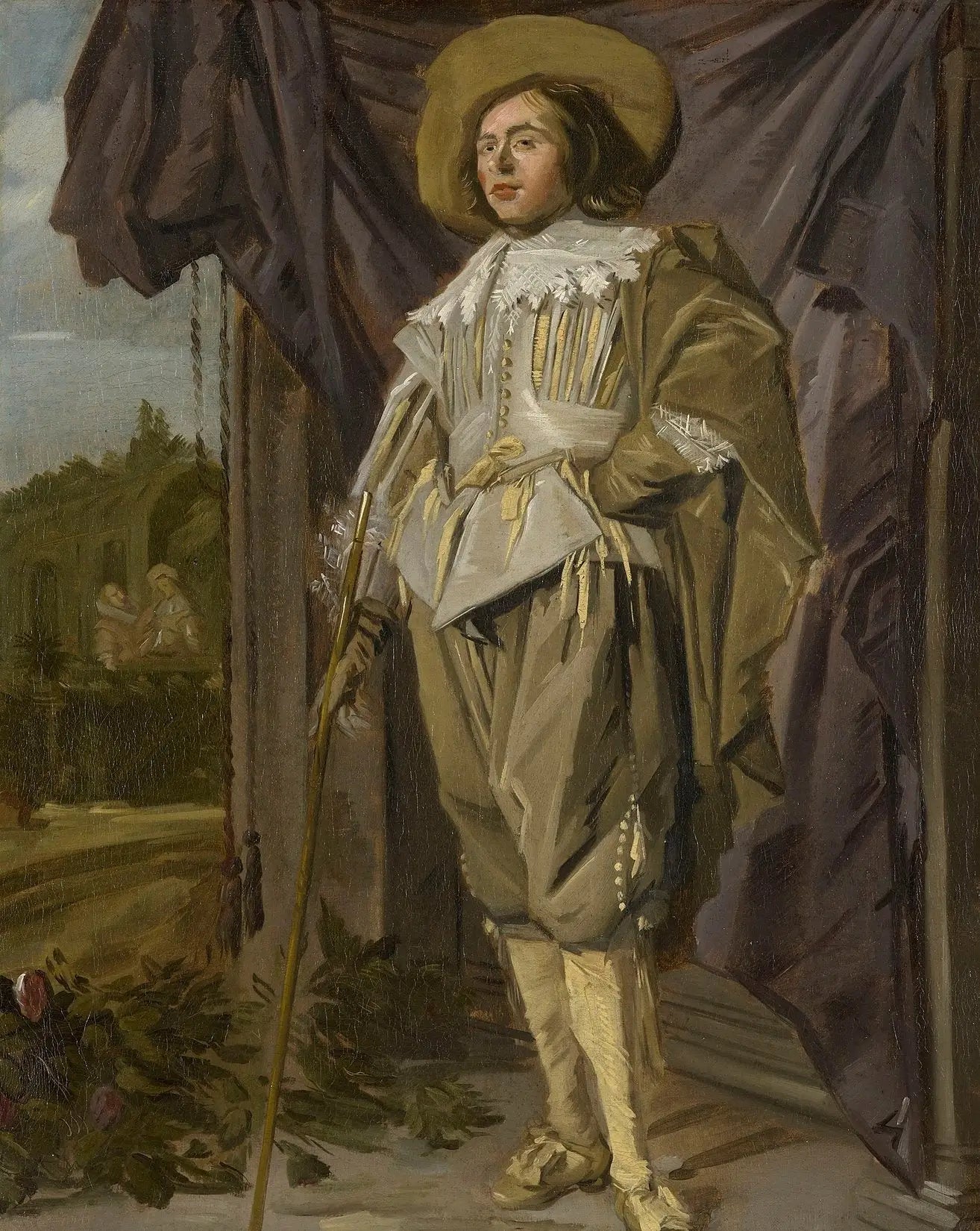 Cavalier debout - Frans Hals image 1 reproduction artisanale de tableau