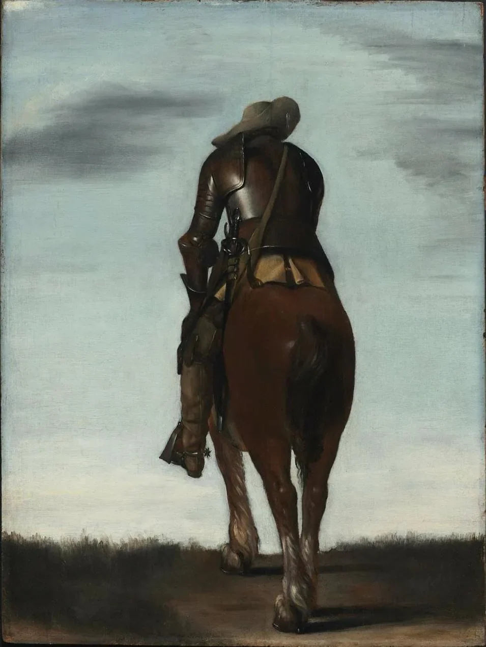Cavalier vu de dos - Gerard ter Borch image 1 reproduction d’œuvre d’art à l’huile