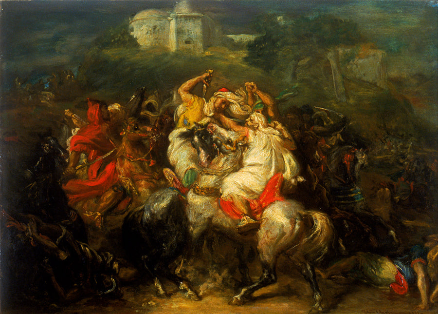 Cavaliers arabes au combat - Théodore Chassériau - Alpha Reproduction