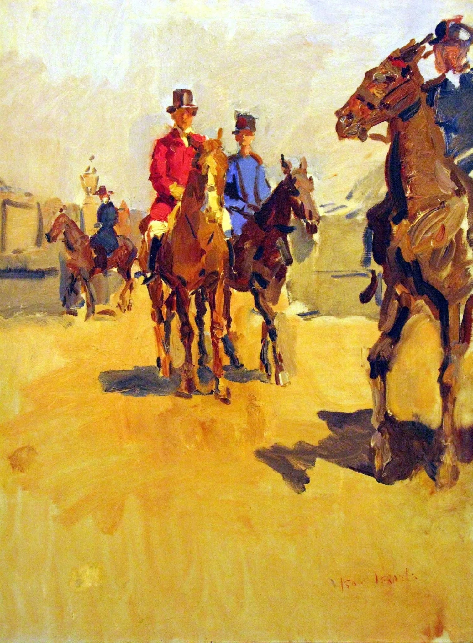 Cavaliers et chevaux - Isaac Israëls image 1 reproduction de peinture à l’huile