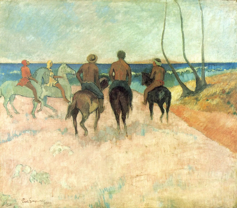 Cavaliers sur la plage (I) - Paul Gauguin