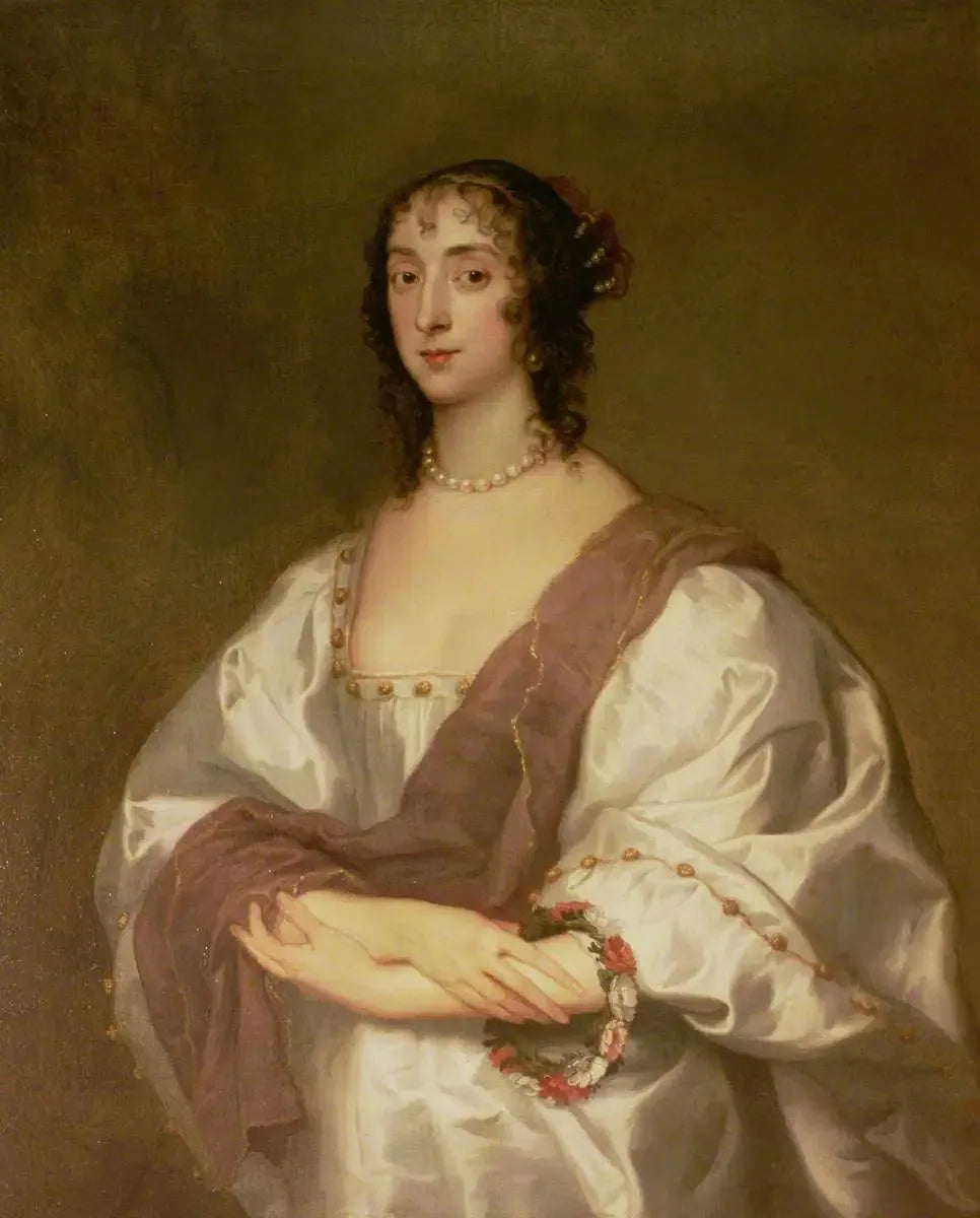Cecilia Crofts, Mme Killigrew (décédée en 1638) - Antoine van Dyck image 1 copie de tableau peinte à la main