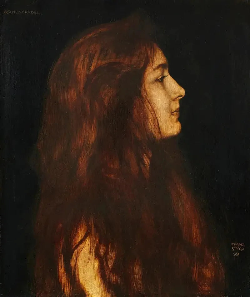Cendrillon - Franz Von Stuck image 1 copie de tableau peinte à la main