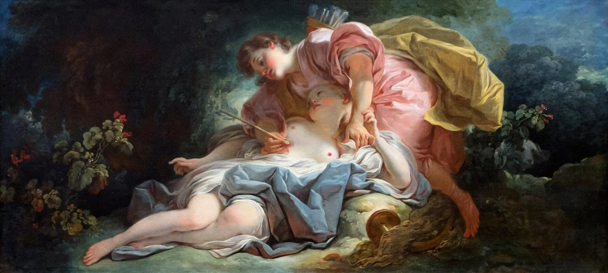 Céphale et Procris - Jean-Honoré Fragonard image 2 reproduction d’œuvre d’art à l’huile