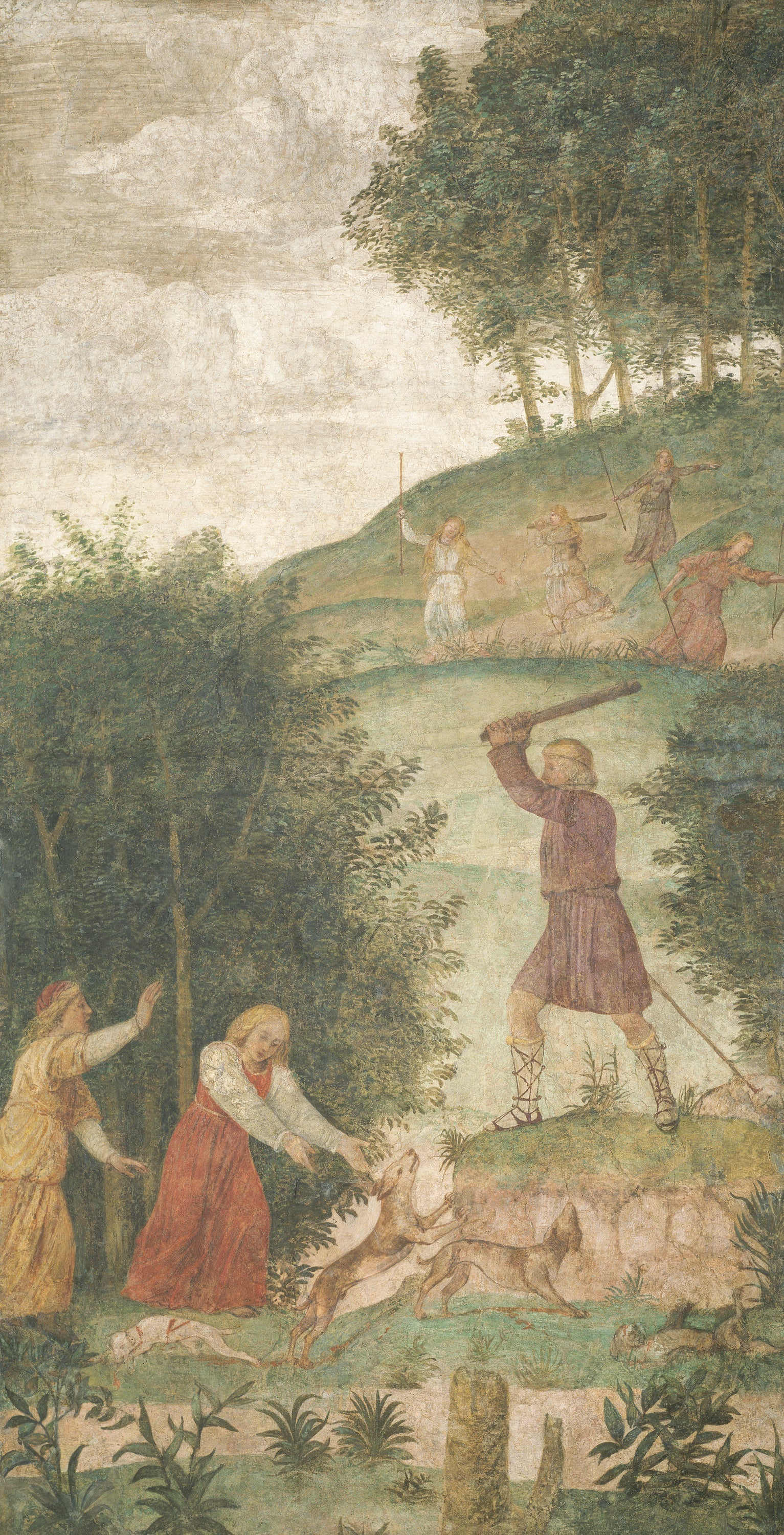Céphale puni à la chasse - Bernardino Luini image 1 copie de tableau peinte à la main
