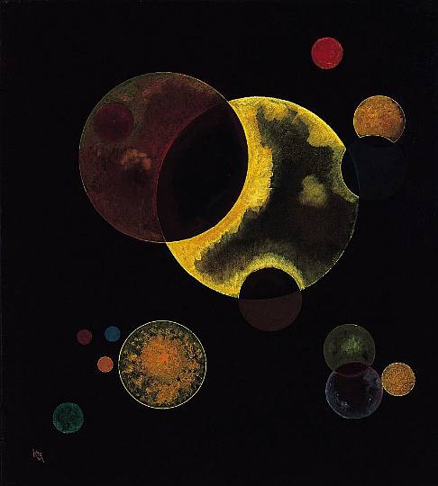 Cercles lourds - Vassily Kandinsky image 1 reproduction de peinture à l’huile