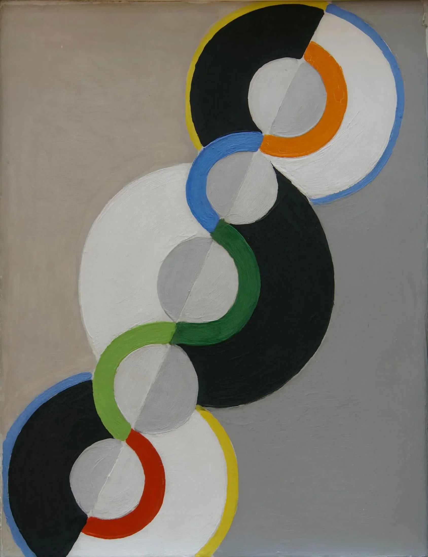 Cercles simultanés - Robert Delaunay image 1 copie de tableau peinte à la main