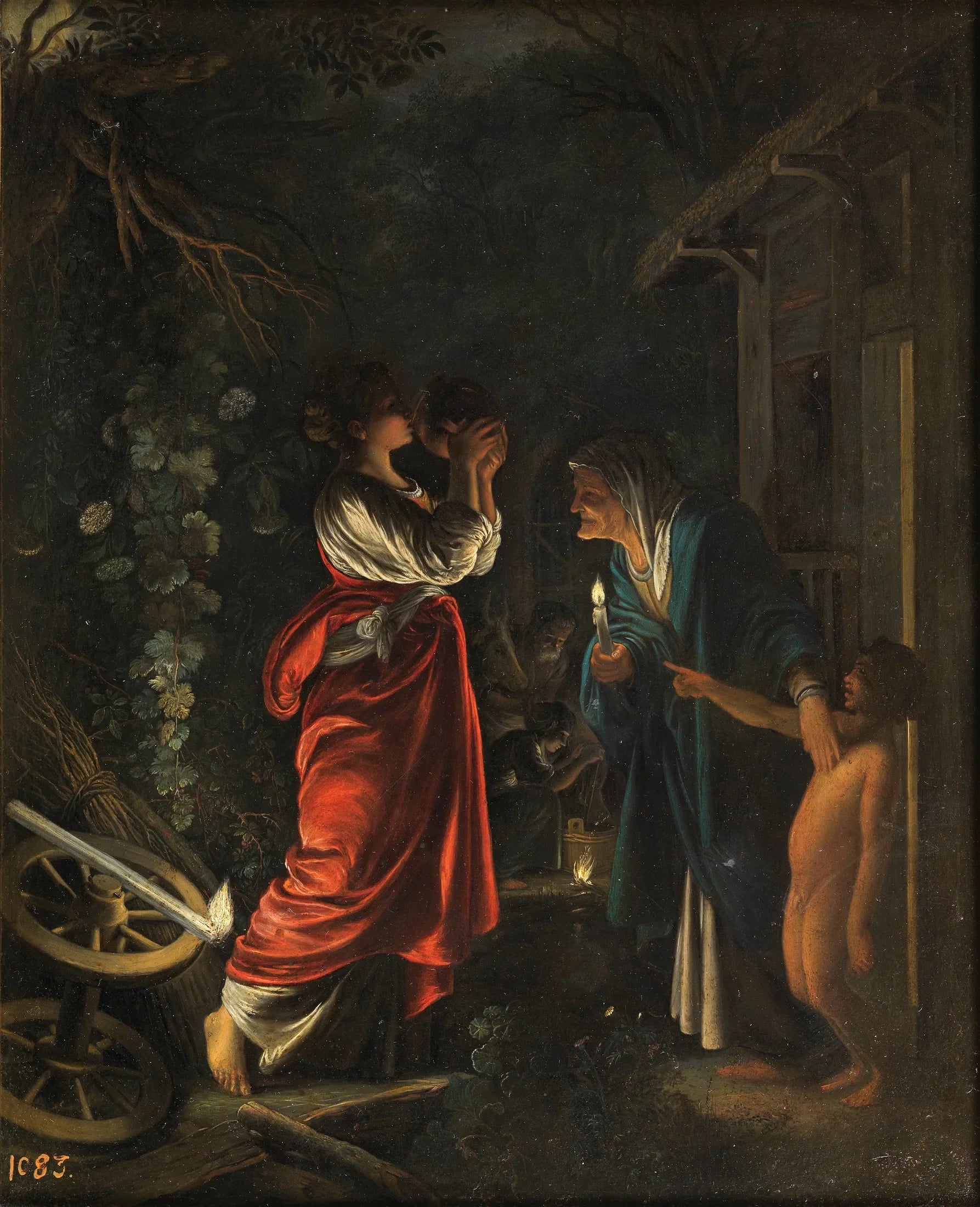 Cérès dans la maison d'Hécube - Adam Elsheimer image 1 reproduction artisanale de tableau