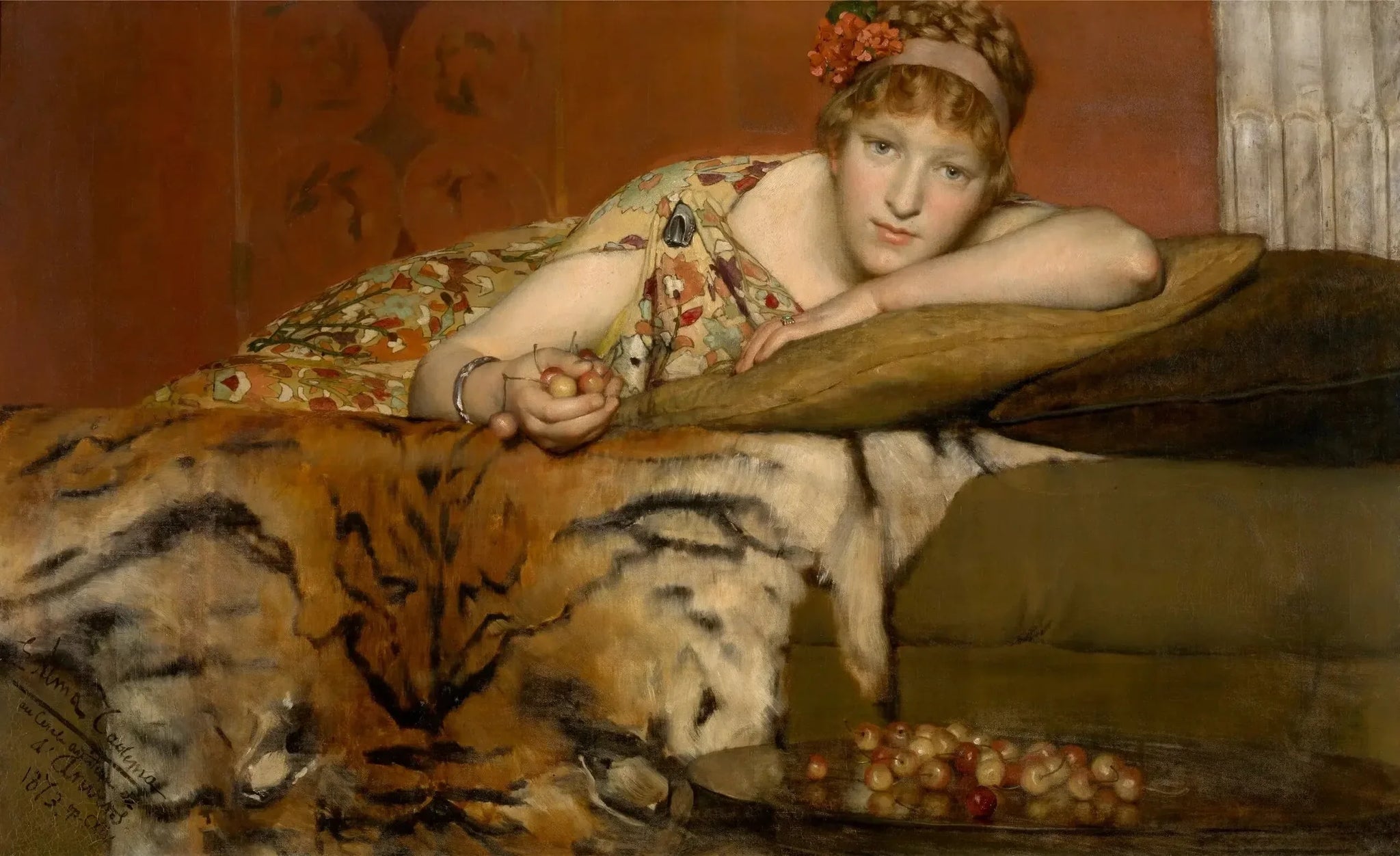 Cerises - Lawrence Alma-Tadema image 1 reproduction artisanale de tableau