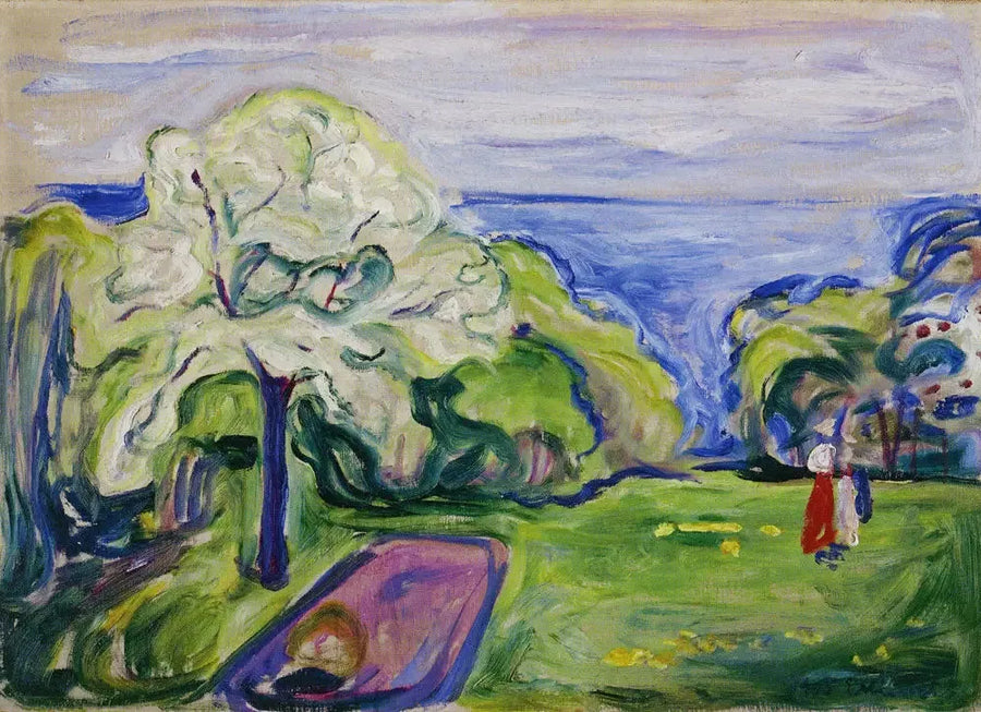 Cerisier en fleur - Edvard Munch