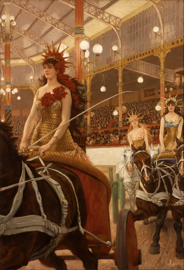 Ces Dames des chars - James Tissot image 1 reproduction de peinture à l’huile