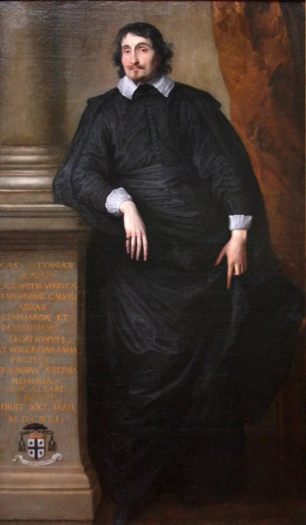 Cesare Alessandro Scaglia di Verrua, abbé de Staffarda et Mandanici - Antoine van Dyck image 1 reproduction de peinture à l’huile