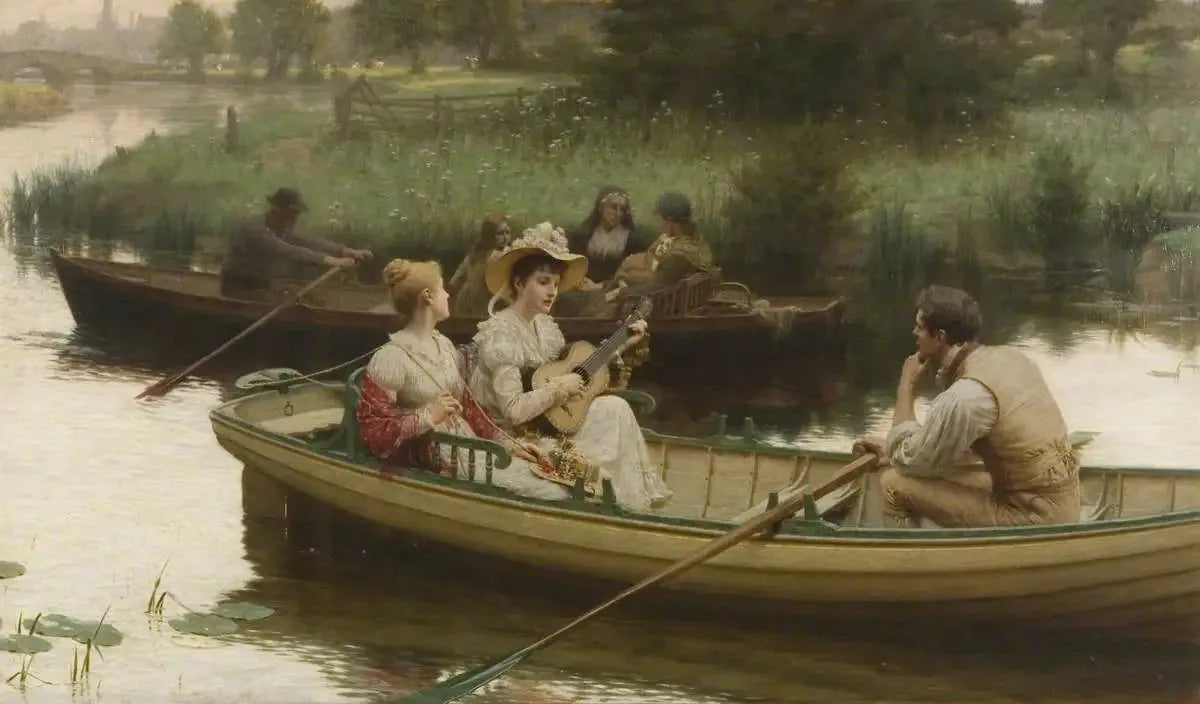 Chagrin et chanson - Edmund Blair Leighton image 1 copie de tableau peinte à la main
