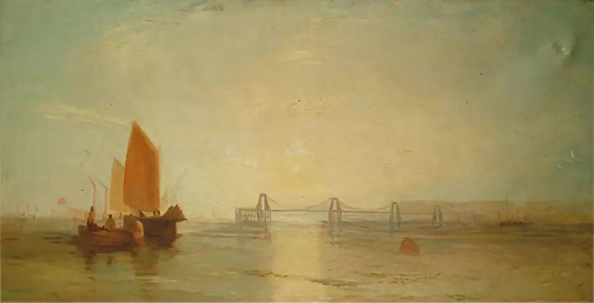 Chain Pier, Brighton, East Sussex - J. M. W. Turner image 1 copie peinte à la main à l’huile