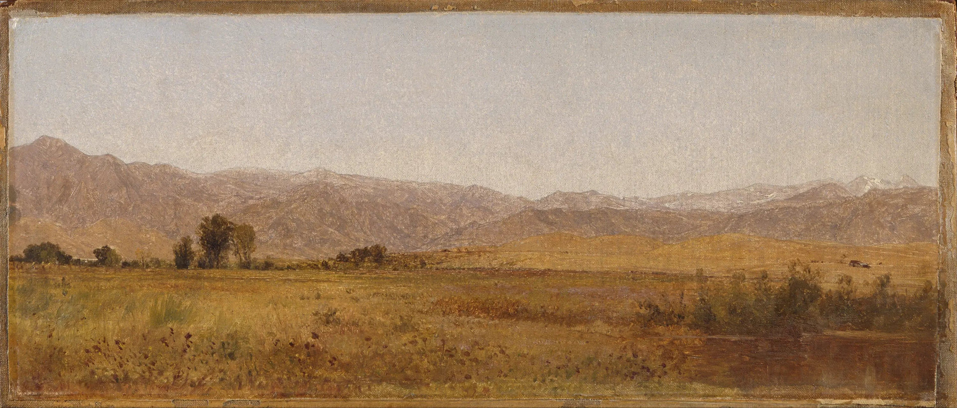 Chaîne enneigée et contreforts de la vallée de Valmo - John Frederick Kensett image 1 copie peinte à la main à l’huile
