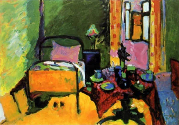 Chambre à coucher sur Aintmillerstrasse - Vassily Kandinsky image 1 copie de tableau peinte à la main