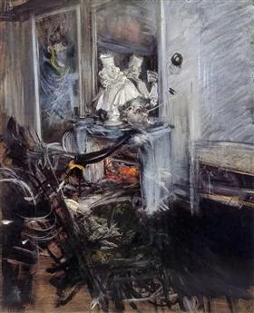 Chambre d'un peintre - Giovanni Boldini image 1 reproduction artisanale de tableau