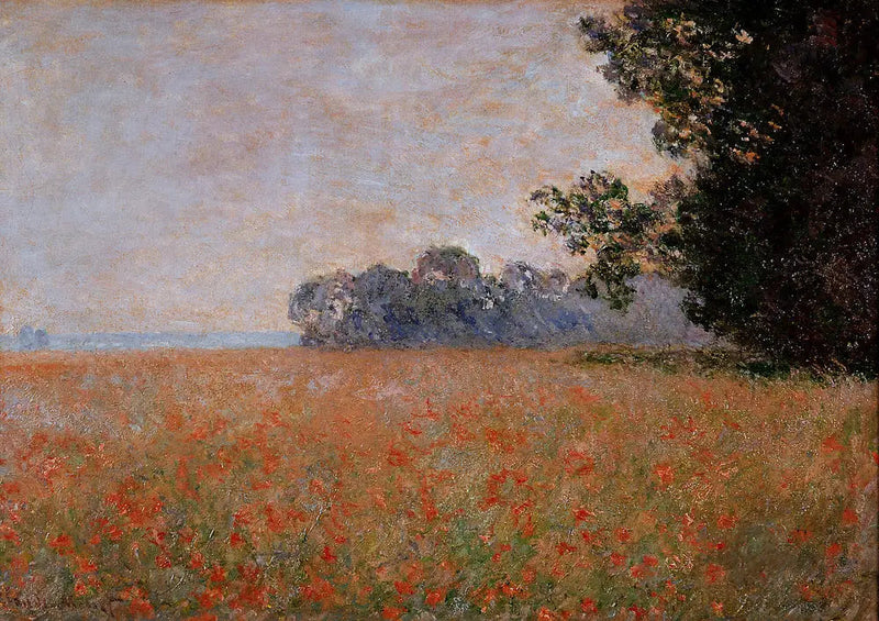 Champ d'avoine aux coquilles - Claude Monet