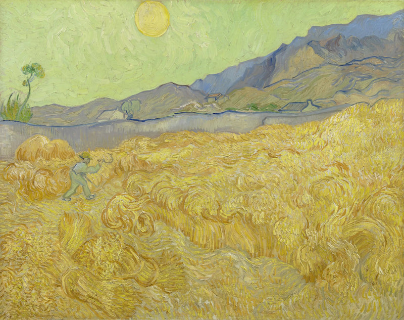Champ de blé avec une faucheuse - Vincent van Gogh