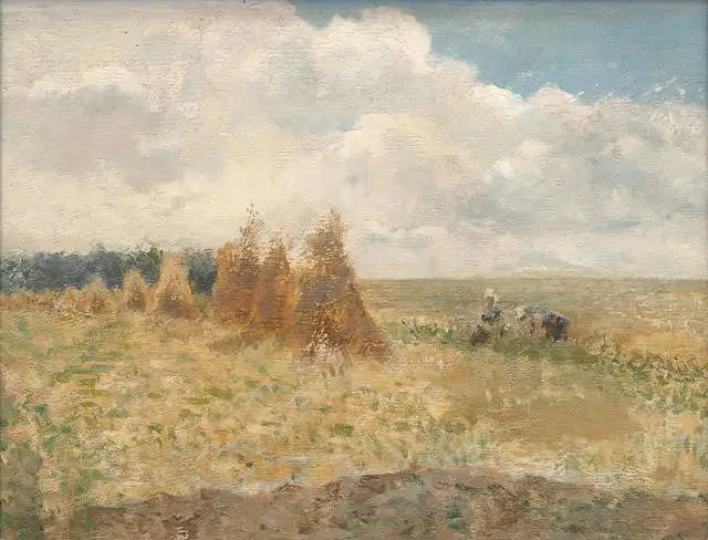 Champ de blé - Eugène Boudin image 1 copie peinte à la main à l’huile