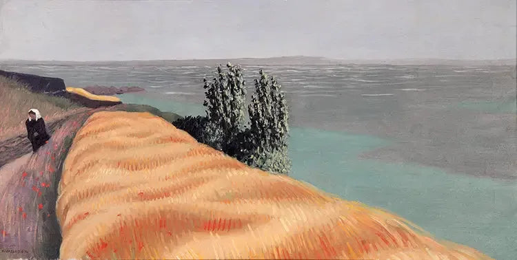 Champ de blé, Locquirec - Félix Vallotton image 1 reproduction artisanale de tableau