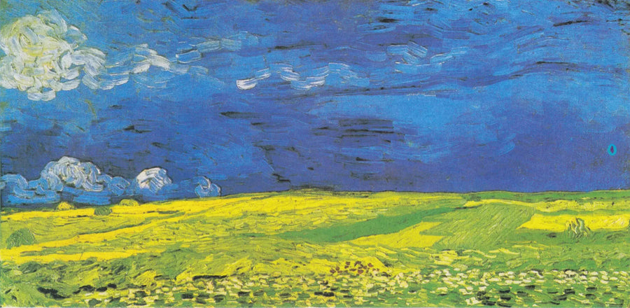 Champ de blé sous les nuages d'orage - Vincent van Gogh