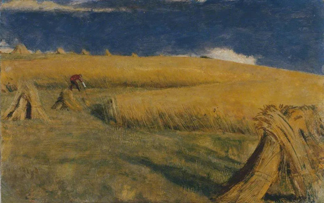 Champ de maïs à Ewell - William Holman Hunt image 1 reproduction de peinture à l’huile
