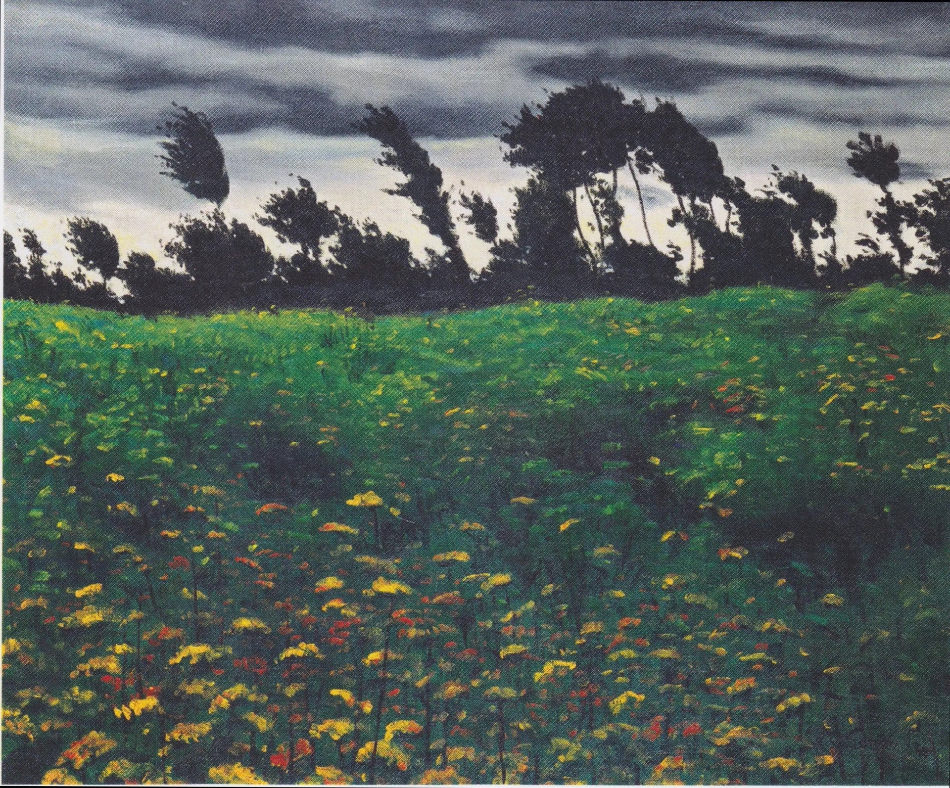 Champ en fleur - Félix Vallotton image 1 copie peinte à la main à l’huile