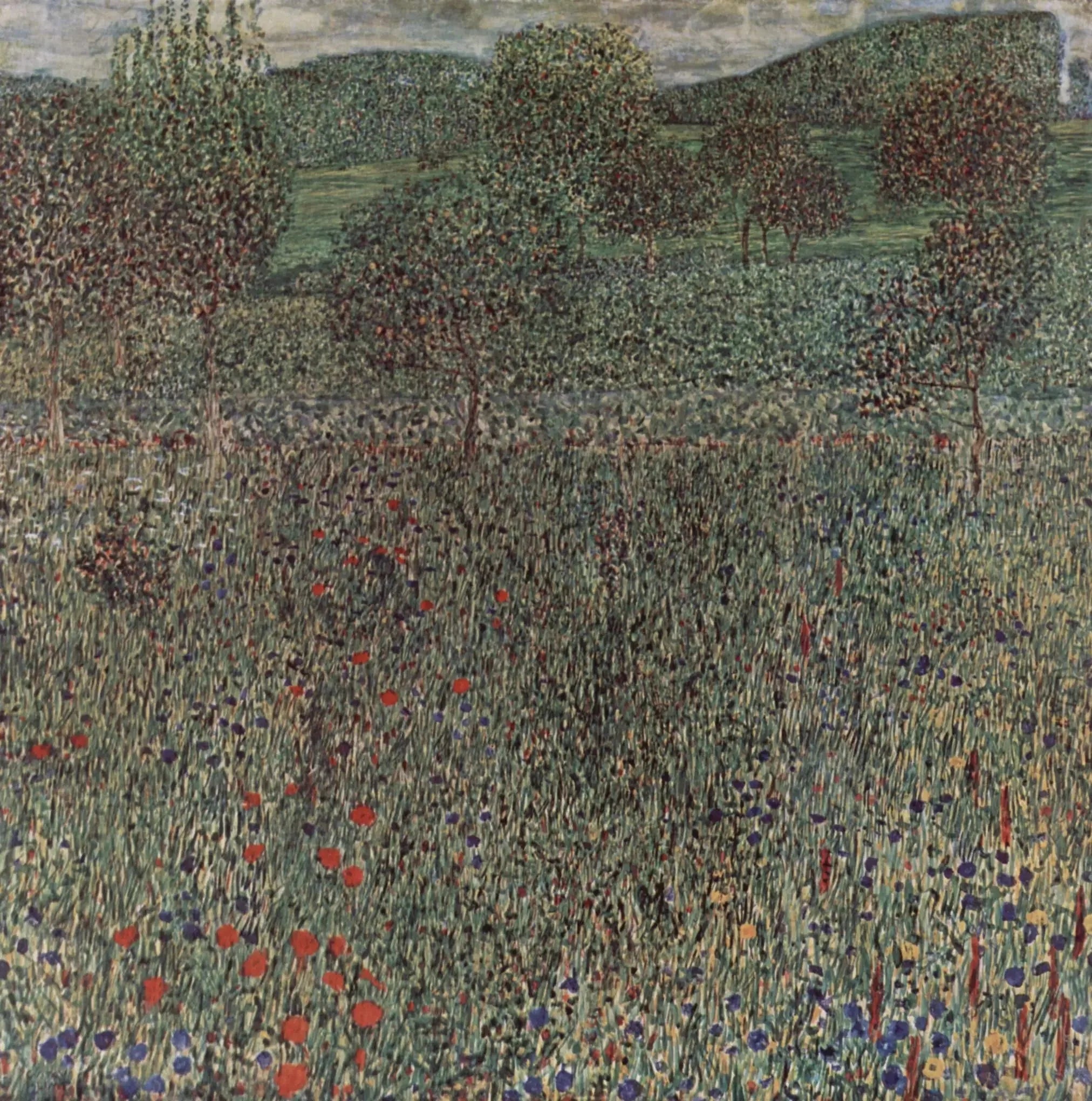 Champ en fleur - Gustav Klimt image 1 reproduction artisanale de tableau