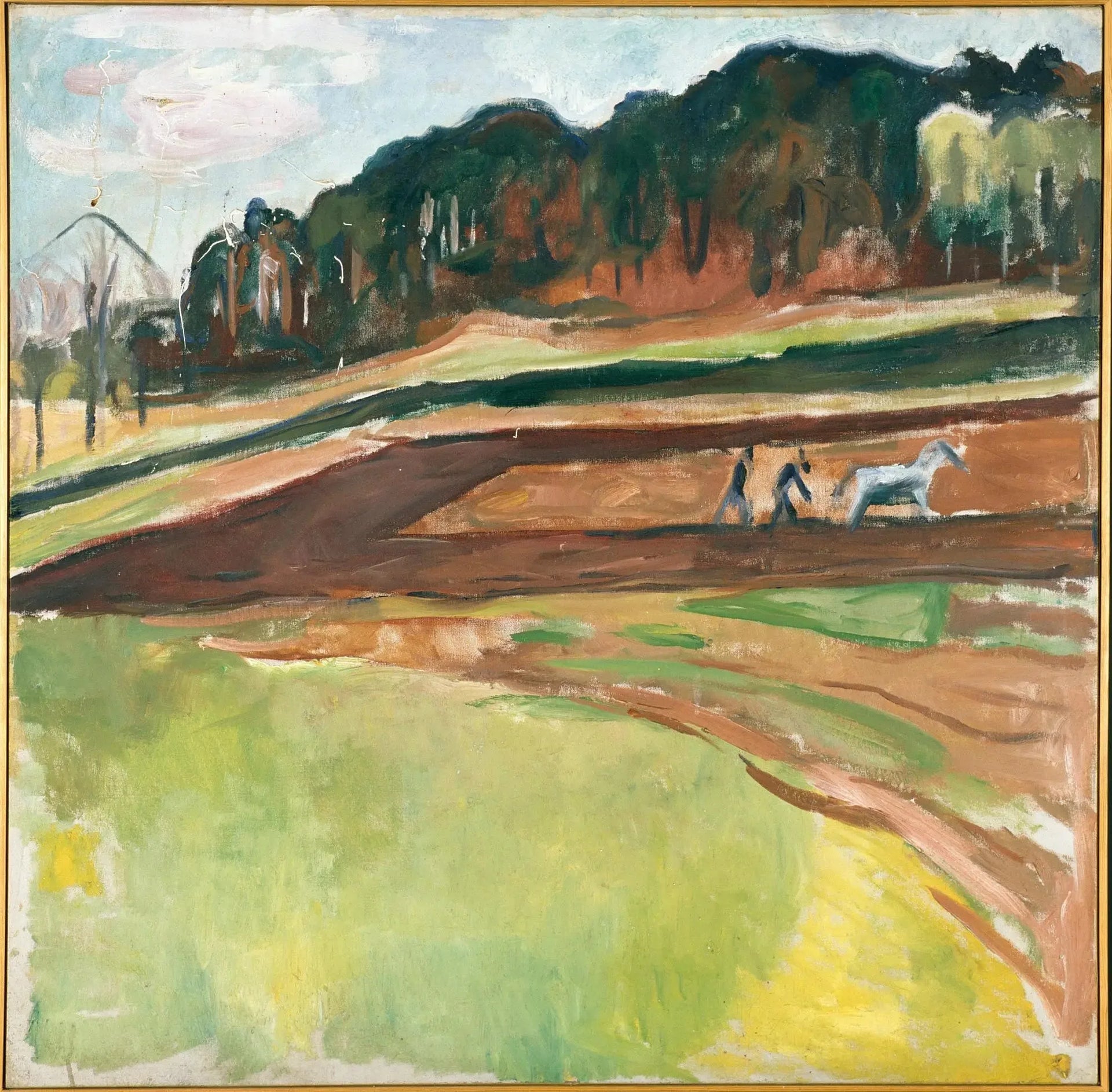 champ labouré - Edvard Munch image 1 reproduction artisanale de tableau