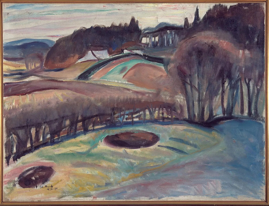 Champs au printemps - Edvard Munch