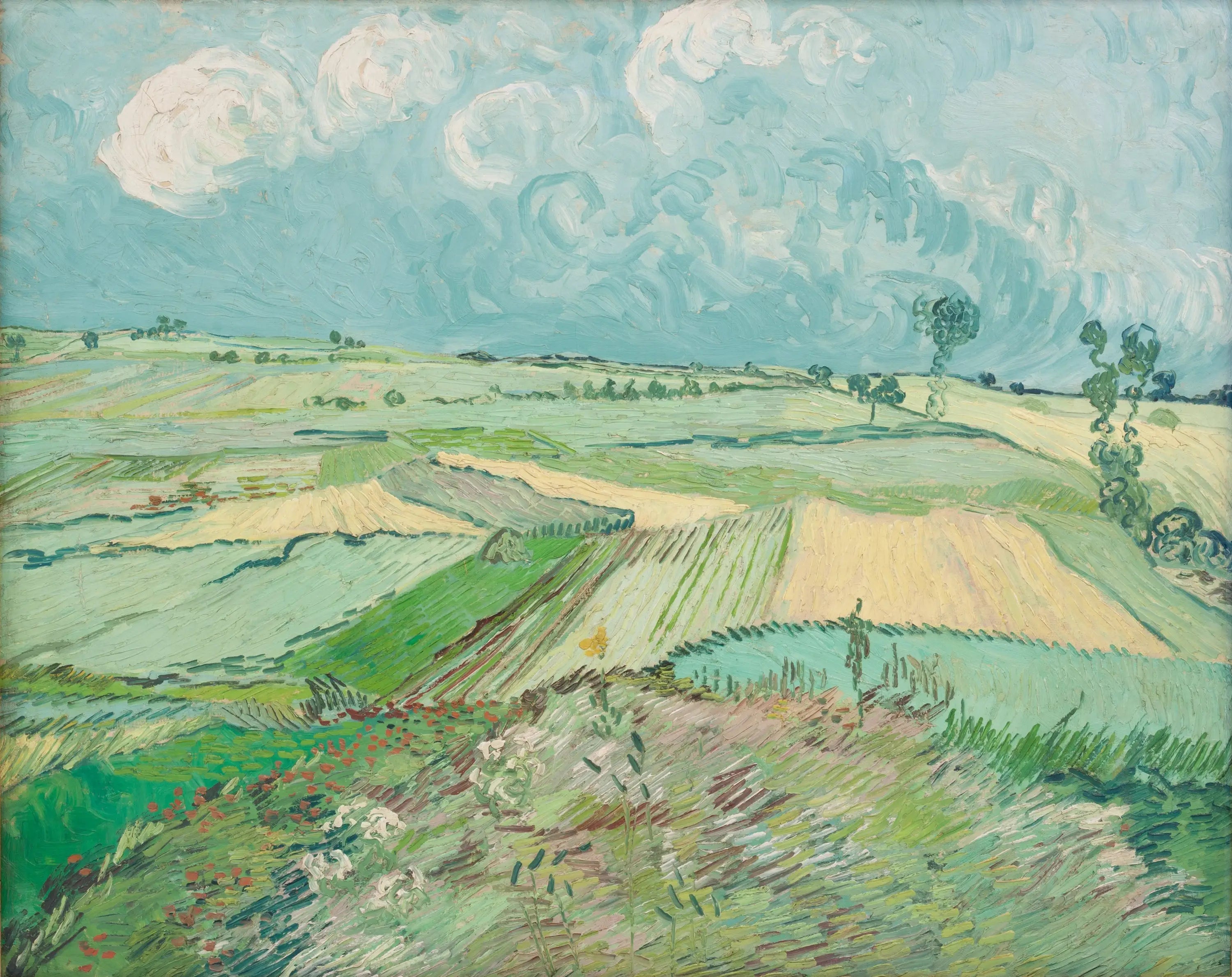 Reproduction du tableau « Champs de blé après la pluie - Vincent van Gogh » par Alpha Reproduction en peinture à l’huile