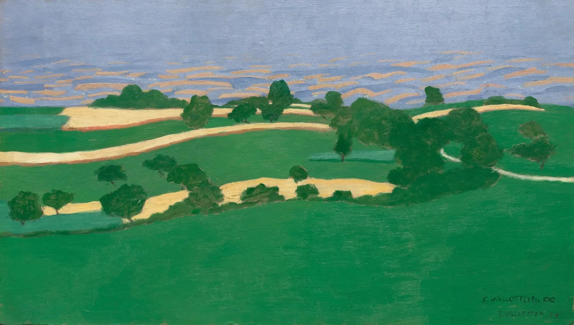 Champs de maïs - Félix Vallotton image 1 reproduction de peinture à l’huile