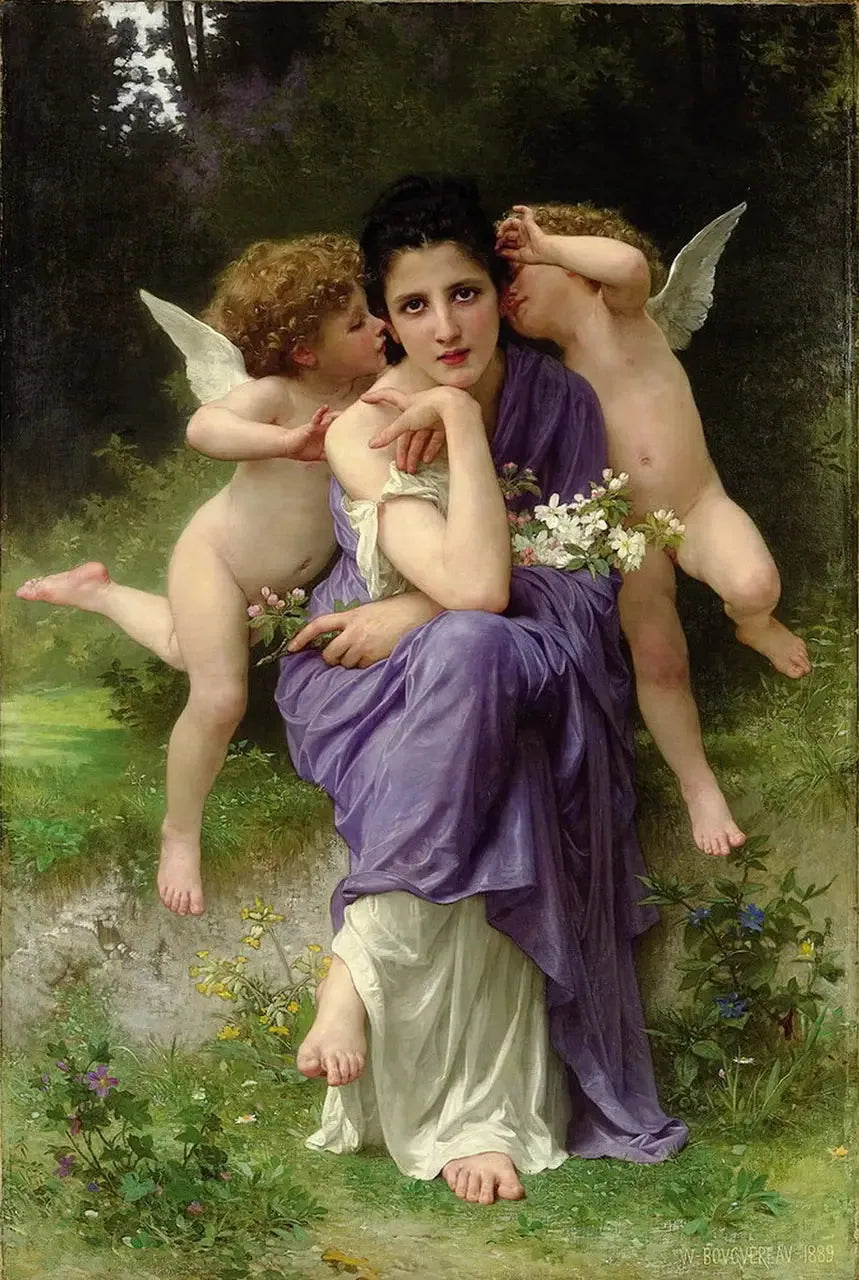 Chansons de printemps - Bouguereau image 1 reproduction de peinture à l’huile