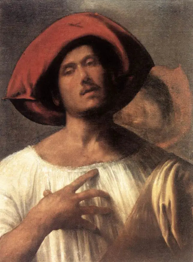 Chanteur passionné - Giorgione image 1 reproduction de peinture à l’huile