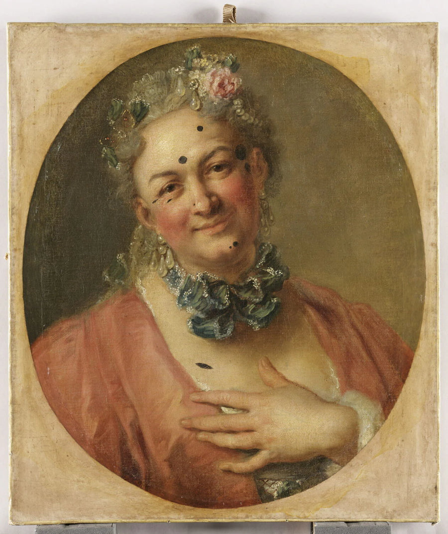 Le chanteur Pierre de Jélyotte (1713-1797), dans le rôle de la nymphe Platée, de l'opéra bouffe de Rameau « Platée ou Junon jalouse » (créé en 1745) - Charles-Antoine Coypel