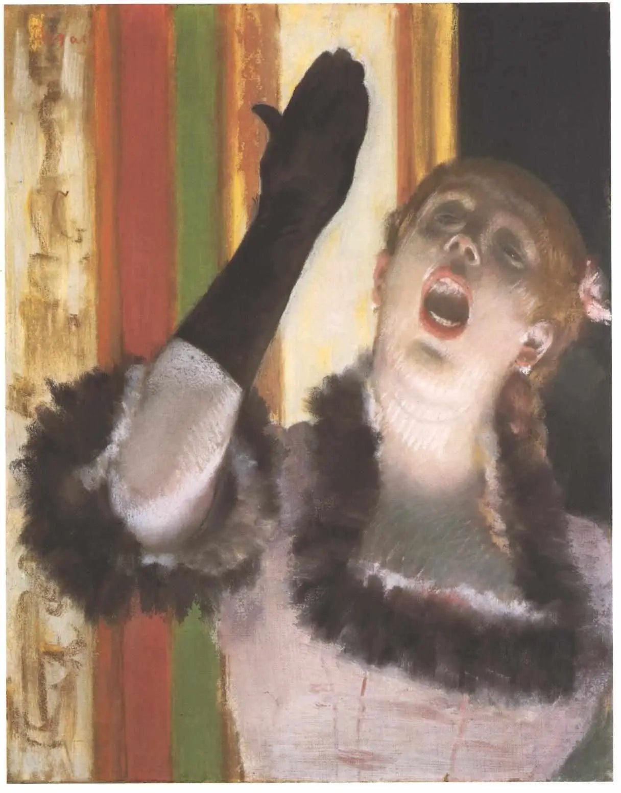 Chanteuse de Café - Edgar Degas image 1 tableau peint à l’huile sur toile