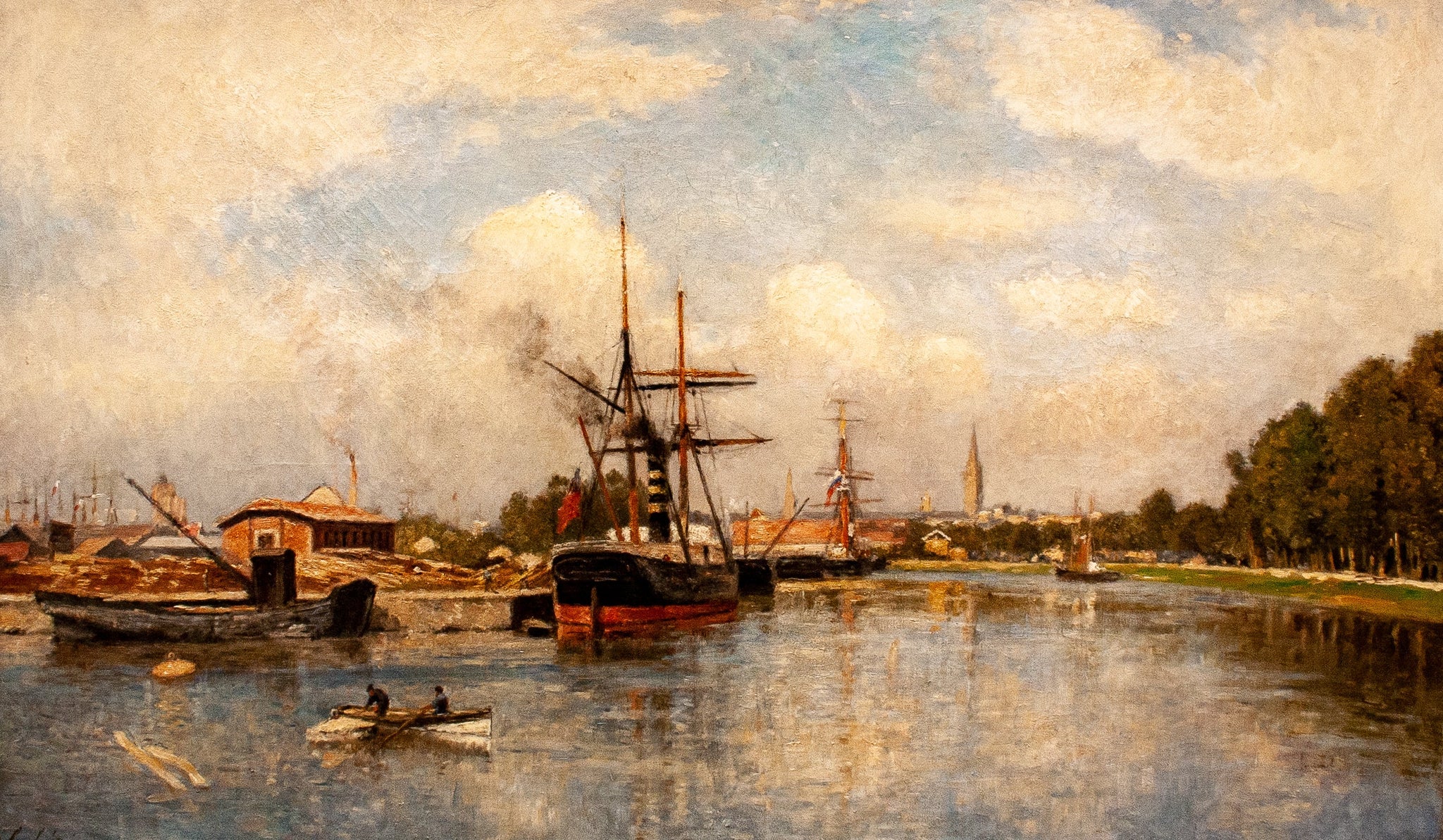 Chantiers navals à Caen - Stanislas Lépine image 1 reproduction réalisée par Alpha Reproduction