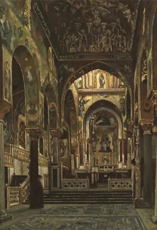 Chapelle Palatine, Palerme - Frederic Leighton image 1 tableau peint à l’huile sur toile