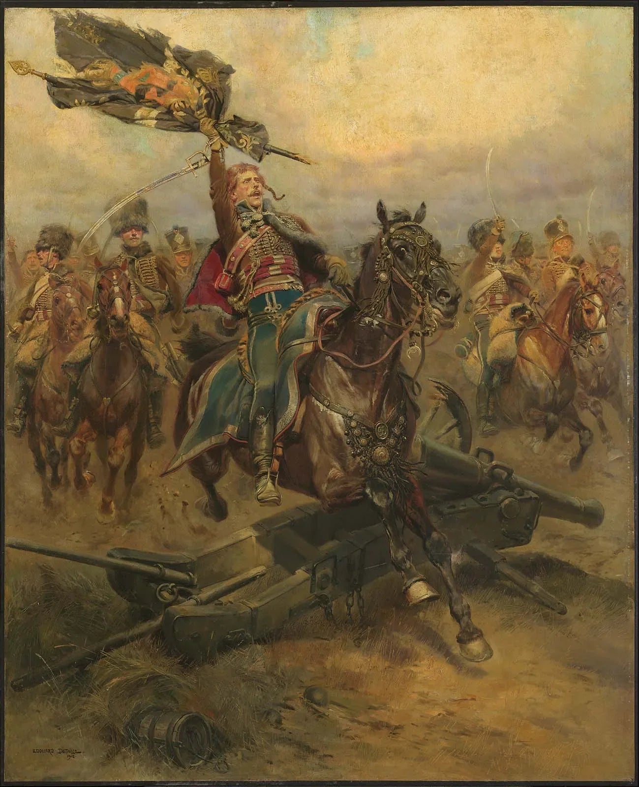 Charge de cavalerie - Édouard Detaille image 1 copie de tableau peinte à la main