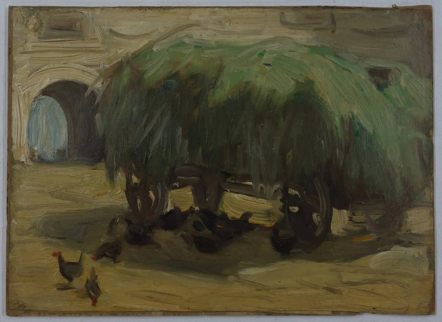 chariot à foin - Franz Marc