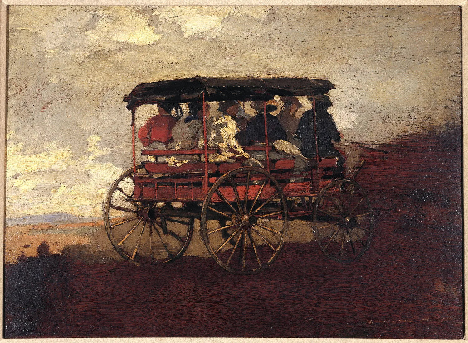 Chariot de montagne - Winslow Homer image 1 copie de tableau peinte à la main