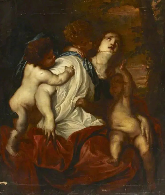 Charité - Antoine van Dyck image 1 copie peinte à la main à l’huile