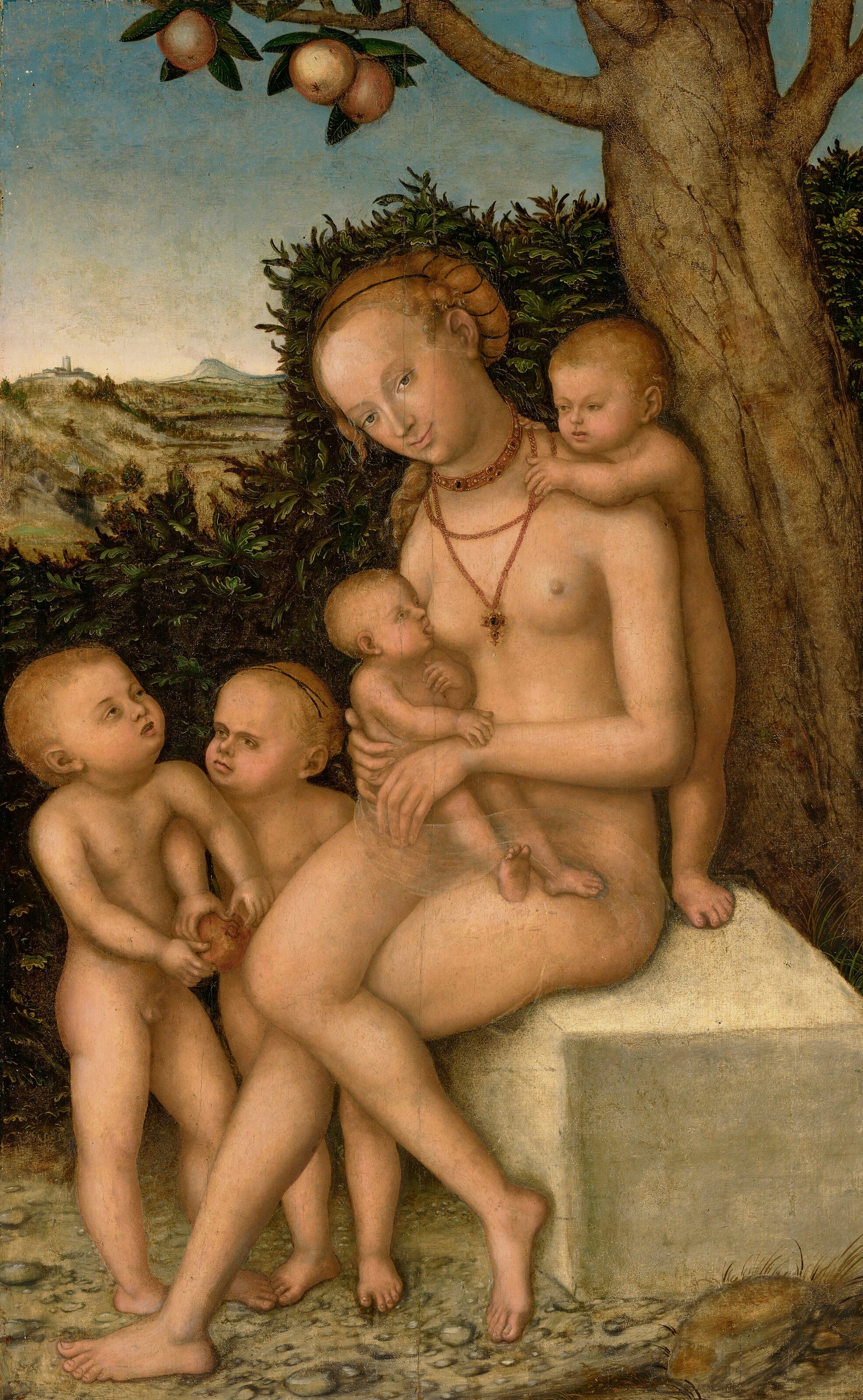 Charité - Lucas Cranach the Elder image 1 reproduction d’œuvre d’art à l’huile